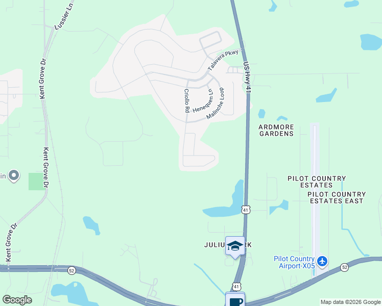 map of restaurants, bars, coffee shops, grocery stores, and more near 18908 Alfaro Loop in Spring Hill