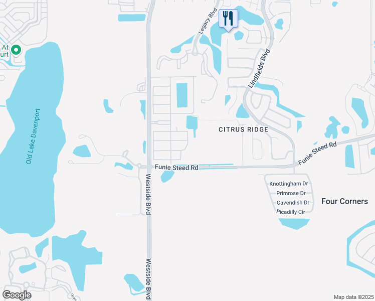 map of restaurants, bars, coffee shops, grocery stores, and more near 2973 Buccaneer Palm Road in Kissimmee
