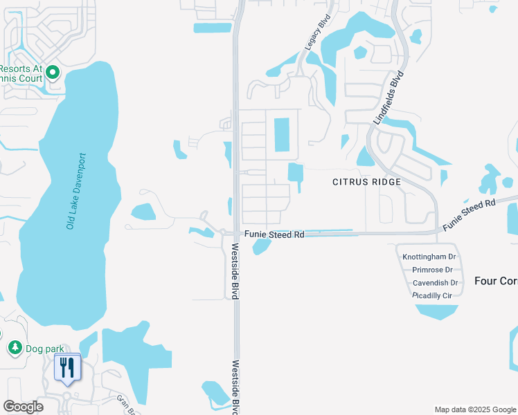 map of restaurants, bars, coffee shops, grocery stores, and more near 2957 Beach Palm Avenue in Kissimmee
