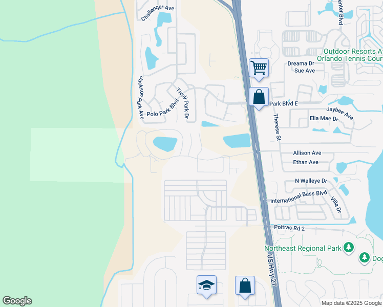 map of restaurants, bars, coffee shops, grocery stores, and more near 104 Australian Way in Davenport