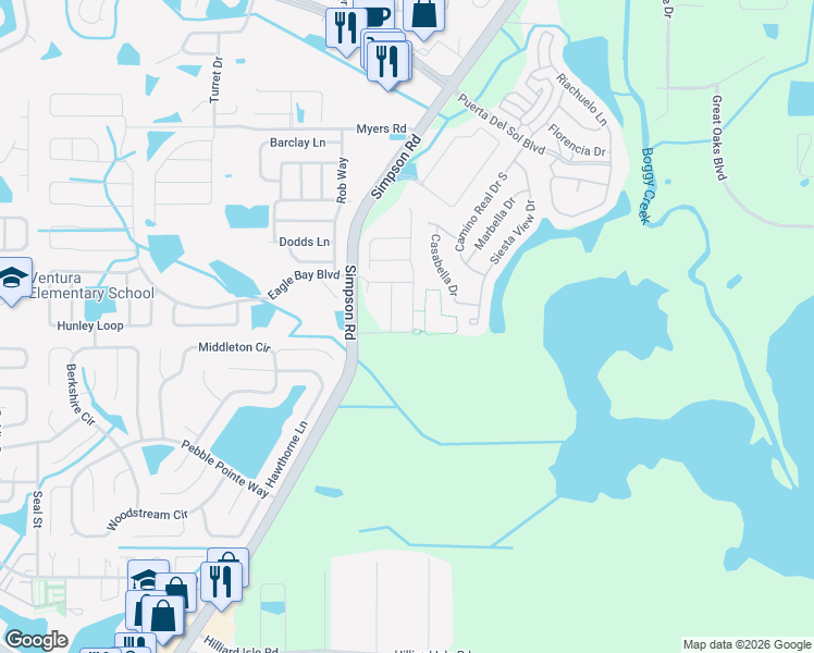map of restaurants, bars, coffee shops, grocery stores, and more near in Kissimmee