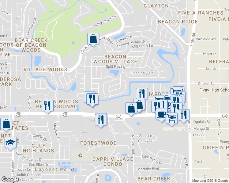 map of restaurants, bars, coffee shops, grocery stores, and more near 12112 Fieldstone Lane in Hudson