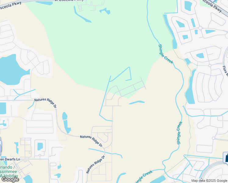 map of restaurants, bars, coffee shops, grocery stores, and more near 2925 Babb Road in Kissimmee