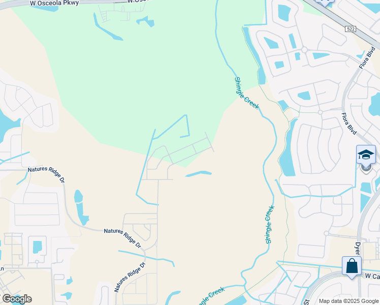 map of restaurants, bars, coffee shops, grocery stores, and more near 2901 Babb Road in Kissimmee