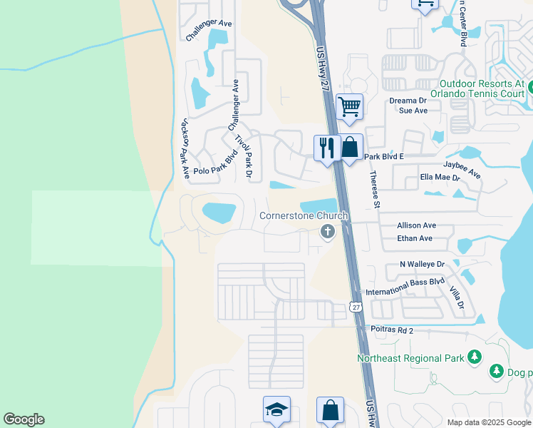 map of restaurants, bars, coffee shops, grocery stores, and more near 522 Australian Way in Davenport