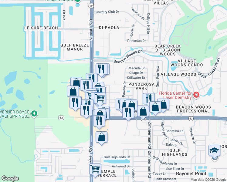 map of restaurants, bars, coffee shops, grocery stores, and more near 7135 Elizabeth Avenue in Hudson
