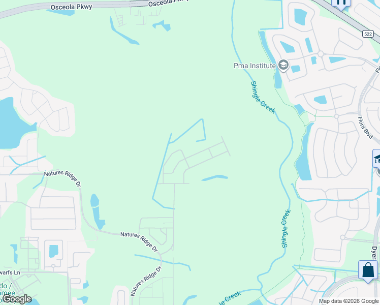 map of restaurants, bars, coffee shops, grocery stores, and more near 2958 Babb Road in Kissimmee