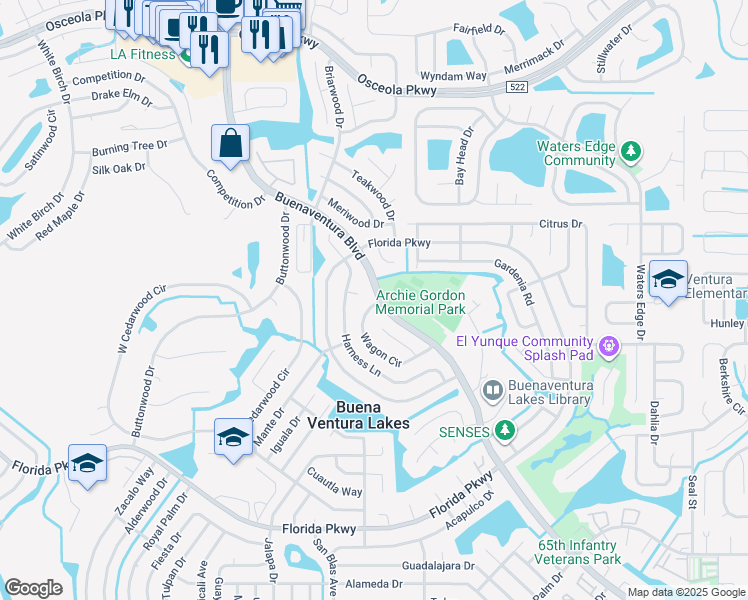 map of restaurants, bars, coffee shops, grocery stores, and more near in BVL