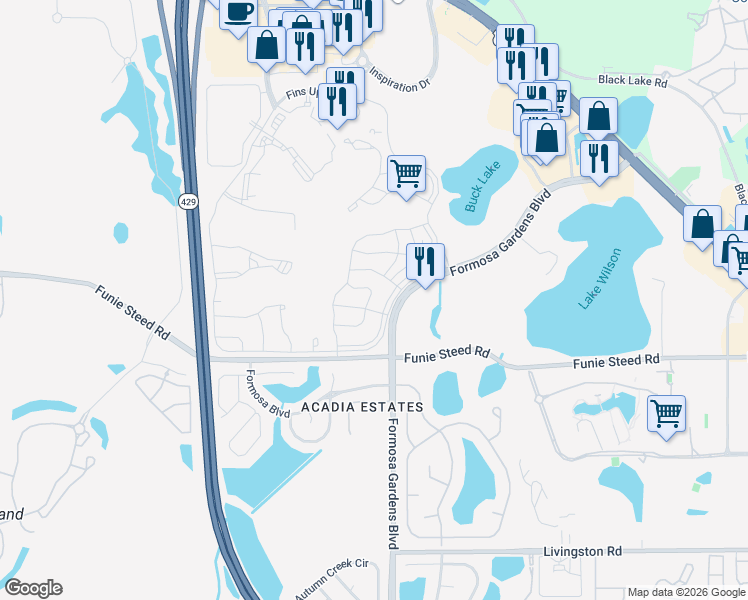 map of restaurants, bars, coffee shops, grocery stores, and more near 2952 Salted Rim Road in Four Corners