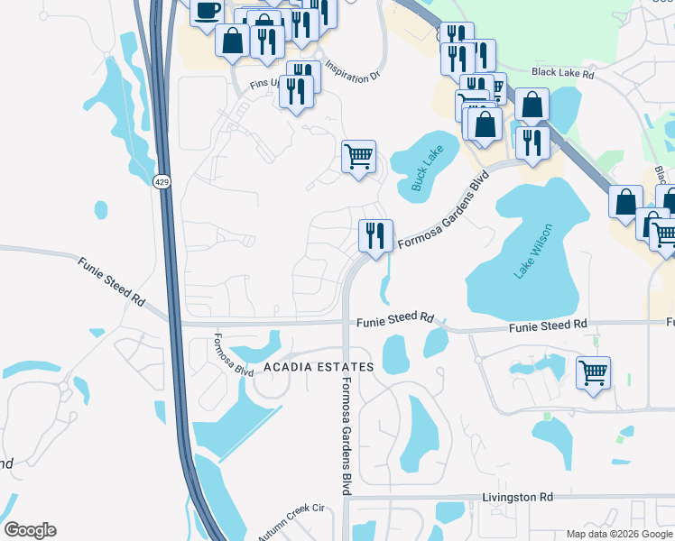map of restaurants, bars, coffee shops, grocery stores, and more near 2952 Salted Rim Road in Four Corners