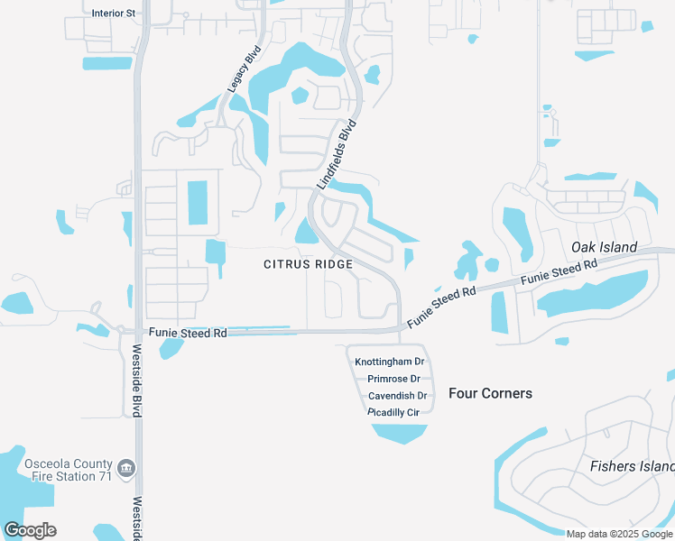 map of restaurants, bars, coffee shops, grocery stores, and more near 2940 Paddington Way in Kissimmee