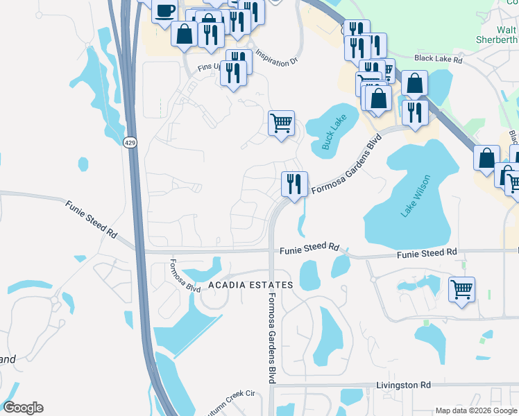map of restaurants, bars, coffee shops, grocery stores, and more near 2952 Salted Rim Road in Four Corners