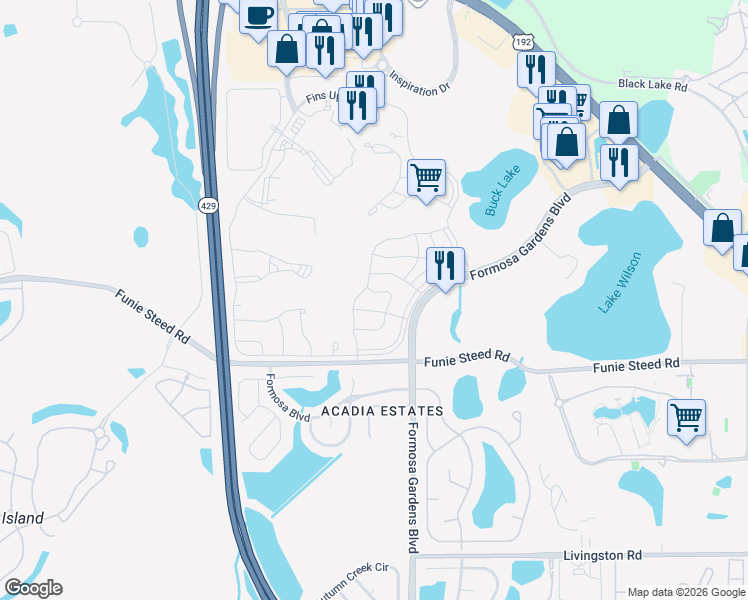map of restaurants, bars, coffee shops, grocery stores, and more near 2952 Salted Rim Road in Four Corners