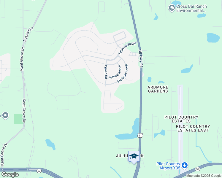 map of restaurants, bars, coffee shops, grocery stores, and more near 12230 Gothic Road in Spring Hill