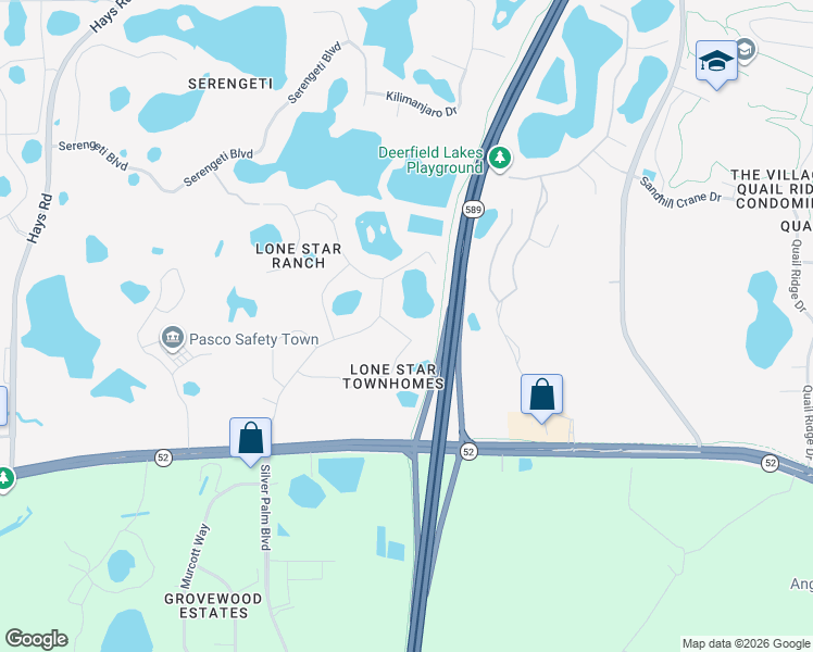 map of restaurants, bars, coffee shops, grocery stores, and more near 15914 Stable Run Drive in Spring Hill