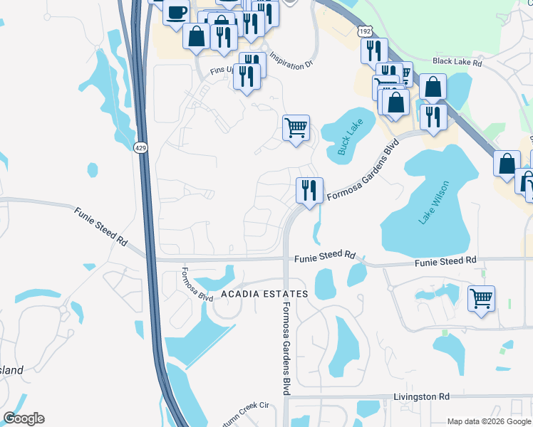 map of restaurants, bars, coffee shops, grocery stores, and more near 2952 Salted Rim Road in Four Corners