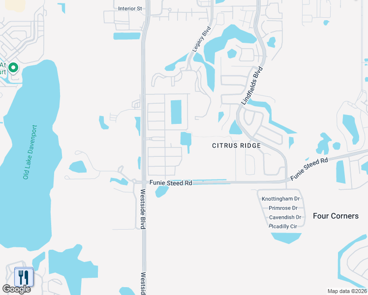 map of restaurants, bars, coffee shops, grocery stores, and more near 2999 Buccaneer Palm Road in Kissimmee