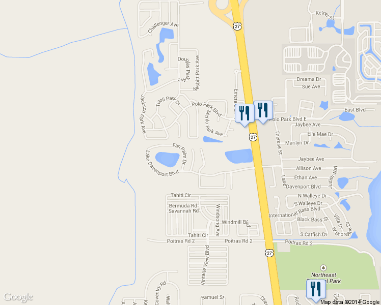 map of restaurants, bars, coffee shops, grocery stores, and more near 522 Australian Way in Davenport