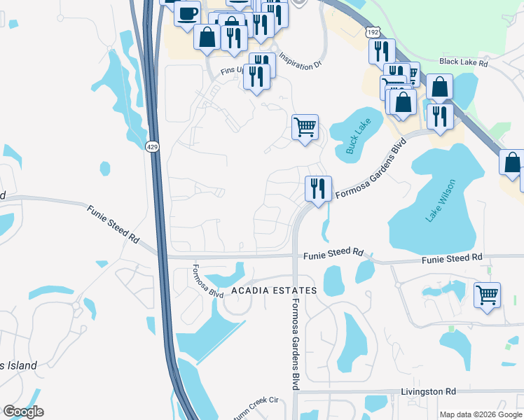 map of restaurants, bars, coffee shops, grocery stores, and more near 2952 Salted Rim Road in Four Corners
