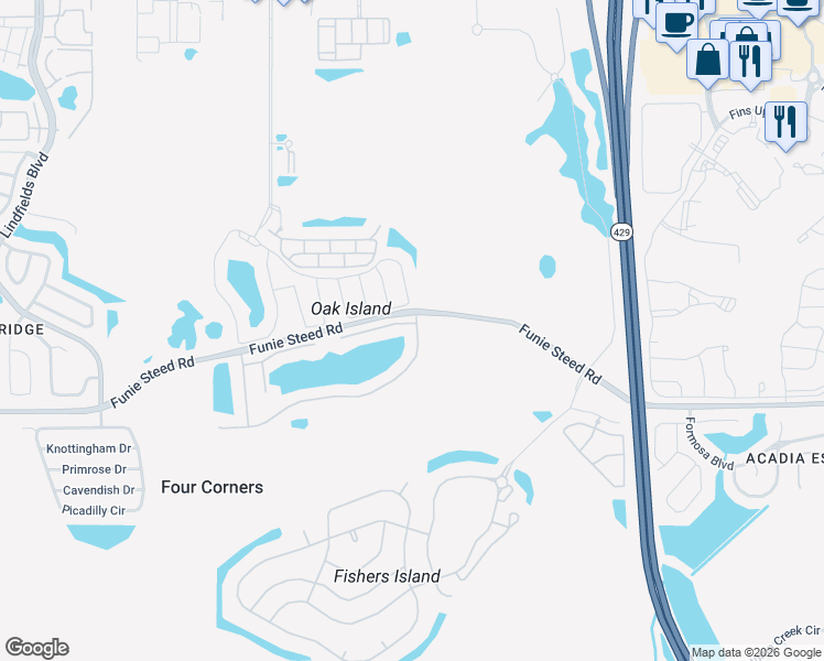 map of restaurants, bars, coffee shops, grocery stores, and more near 8400 Rising Star Court in Kissimmee