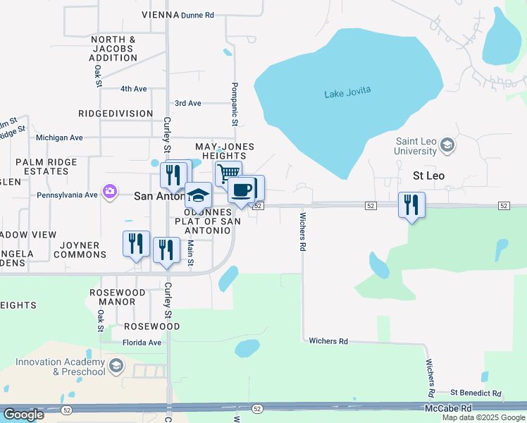 map of restaurants, bars, coffee shops, grocery stores, and more near 12263 Lemon Street in San Antonio