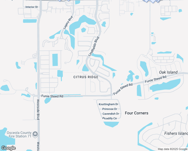 map of restaurants, bars, coffee shops, grocery stores, and more near 2945 Paddington Way in Kissimmee