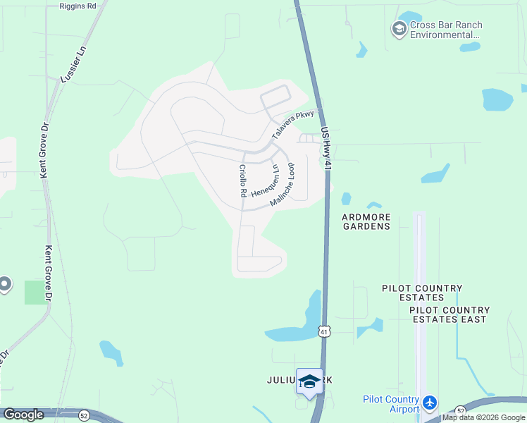 map of restaurants, bars, coffee shops, grocery stores, and more near 18382 Malinche Loop in Spring Hill