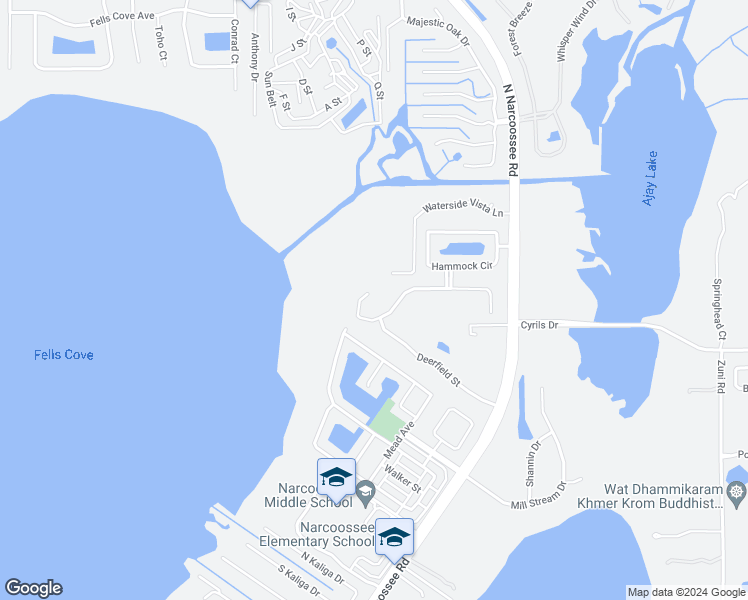 map of restaurants, bars, coffee shops, grocery stores, and more near 5205 Hammock Pointe Court in St. Cloud