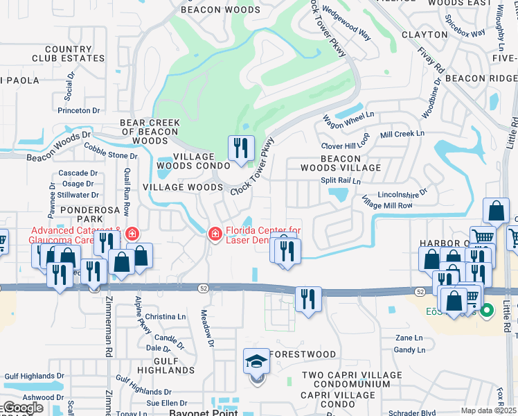 map of restaurants, bars, coffee shops, grocery stores, and more near 8024 Wet Rock Row in Hudson
