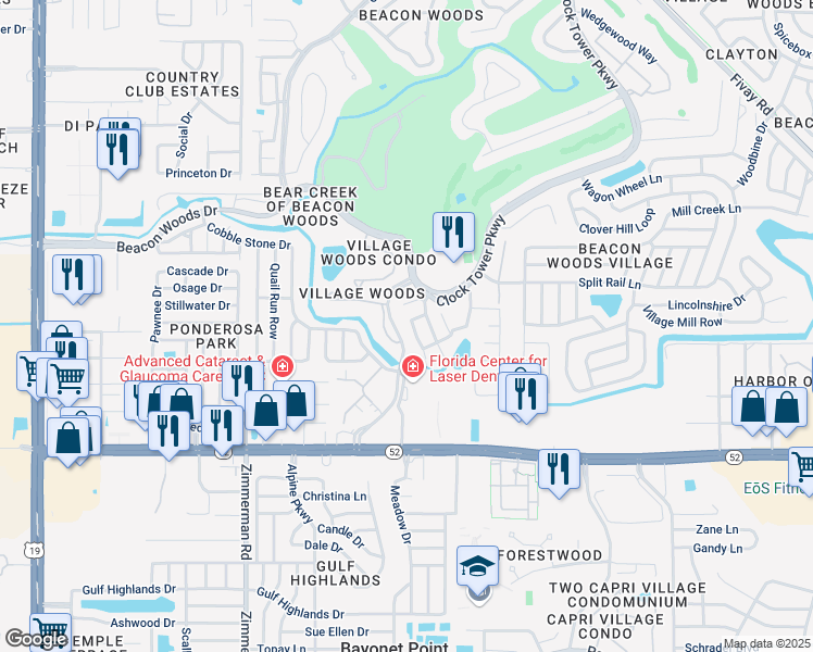 map of restaurants, bars, coffee shops, grocery stores, and more near 12221 Saddle Strap Row in Hudson