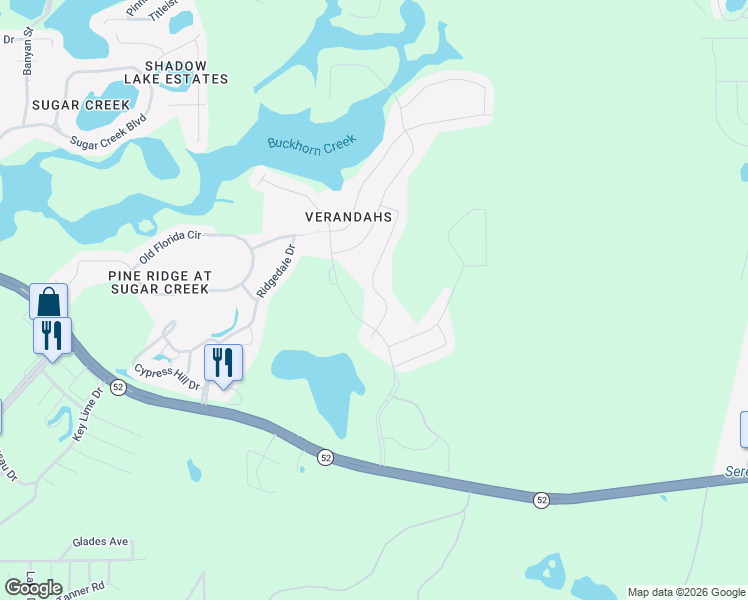 map of restaurants, bars, coffee shops, grocery stores, and more near 12252 South Bridge Terrace in Hudson