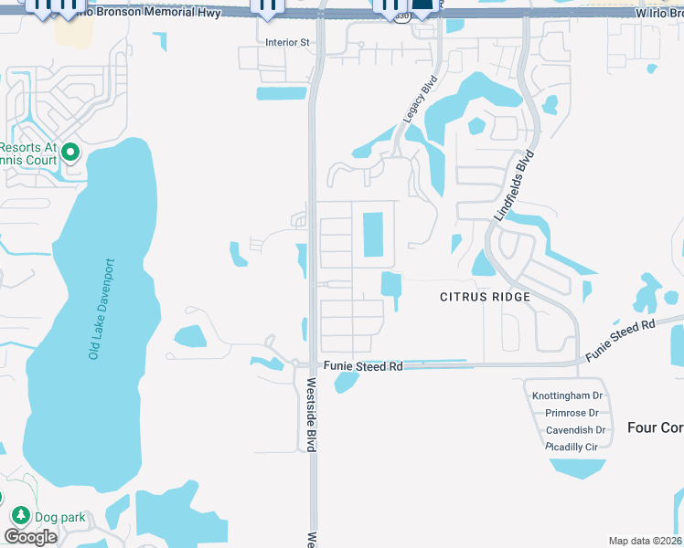 map of restaurants, bars, coffee shops, grocery stores, and more near 8947 Candy Palm Road in Kissimmee