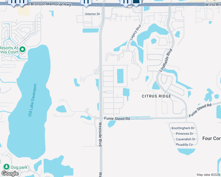 map of restaurants, bars, coffee shops, grocery stores, and more near 8947 Candy Palm Road in Kissimmee