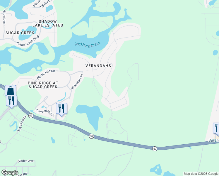 map of restaurants, bars, coffee shops, grocery stores, and more near 12252 South Bridge Terrace in Hudson