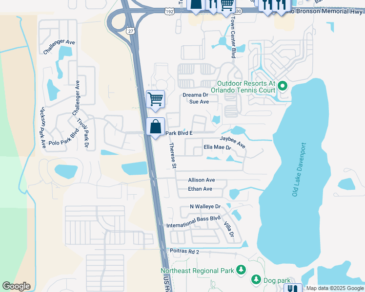 map of restaurants, bars, coffee shops, grocery stores, and more near 1247 Jaybee Avenue in Davenport
