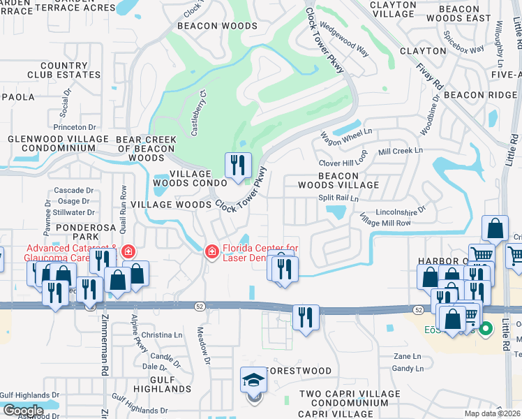 map of restaurants, bars, coffee shops, grocery stores, and more near 8022 Feather Court in Hudson
