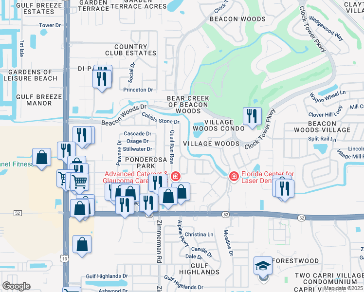 map of restaurants, bars, coffee shops, grocery stores, and more near 12308 Cobble Stone Drive in Hudson