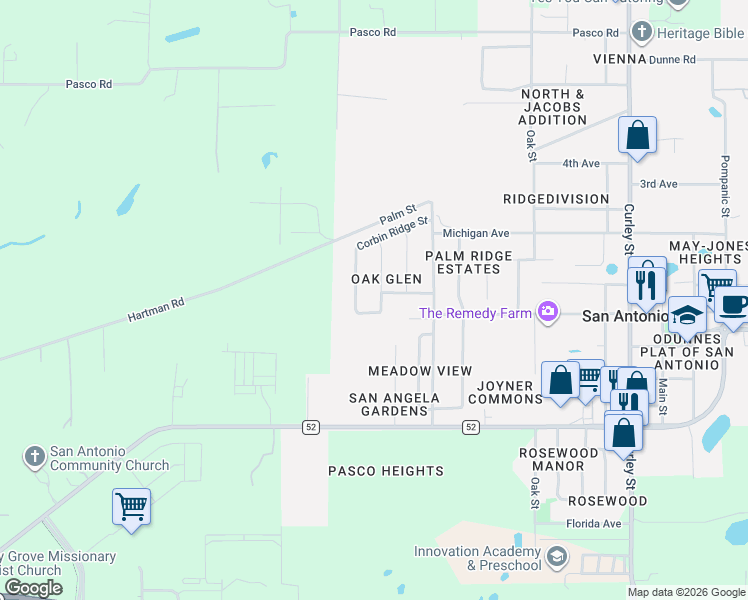 map of restaurants, bars, coffee shops, grocery stores, and more near 12301 Loopback Drive in San Antonio
