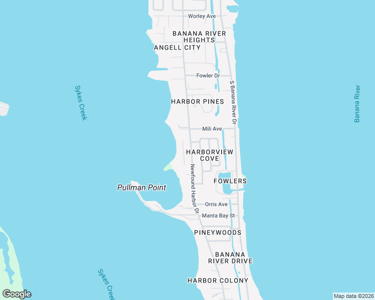 map of restaurants, bars, coffee shops, grocery stores, and more near 1210 Newfound Harbor Drive in Merritt Island