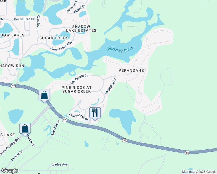 map of restaurants, bars, coffee shops, grocery stores, and more near 12345 Ridgedale Drive in Hudson