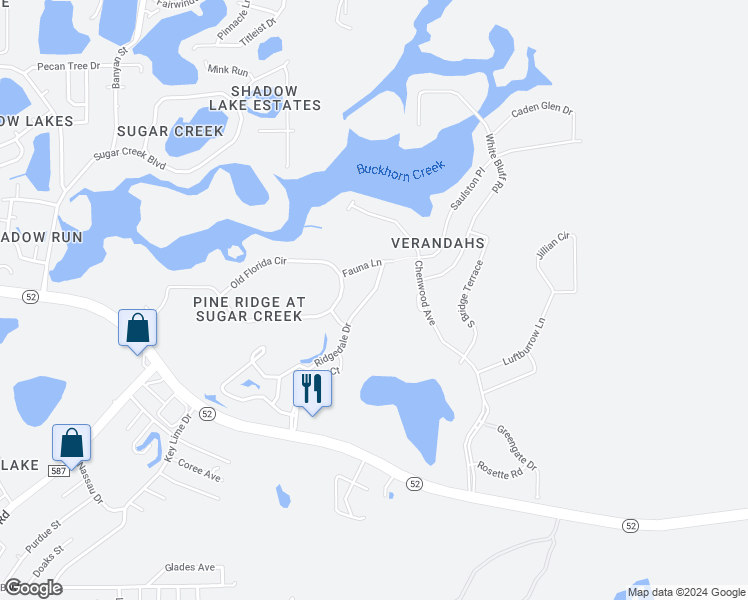 map of restaurants, bars, coffee shops, grocery stores, and more near 12356 Ridgedale Drive in Hudson