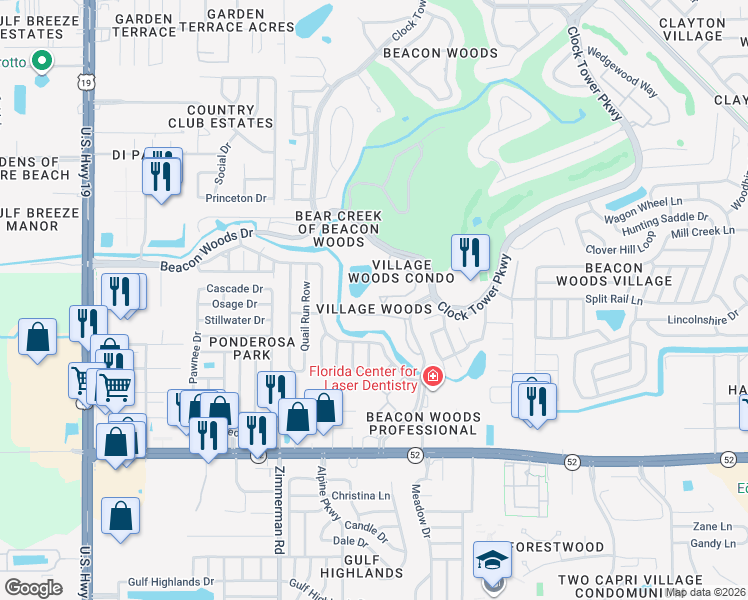 map of restaurants, bars, coffee shops, grocery stores, and more near 12349 Dearborn Drive in Hudson