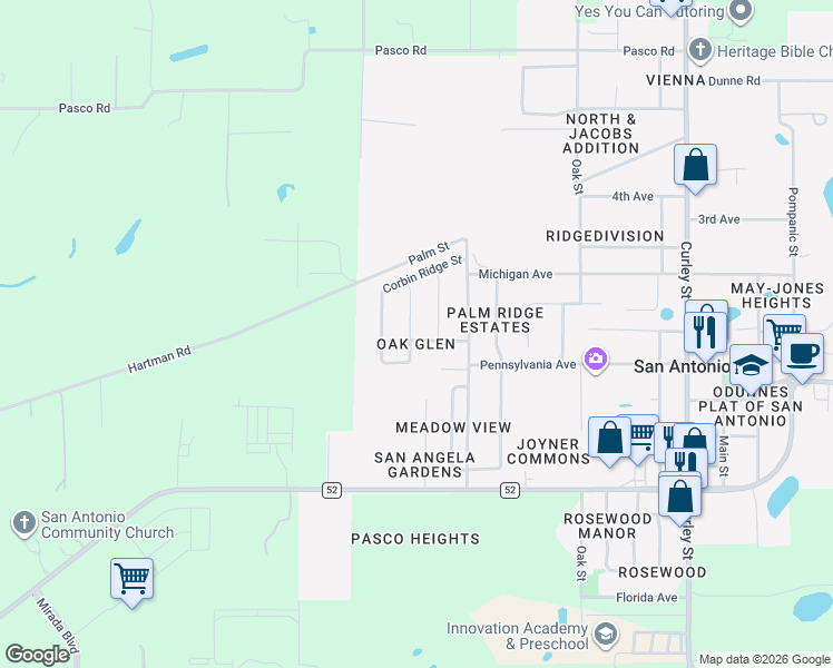 map of restaurants, bars, coffee shops, grocery stores, and more near 12324 Loopback Drive in San Antonio