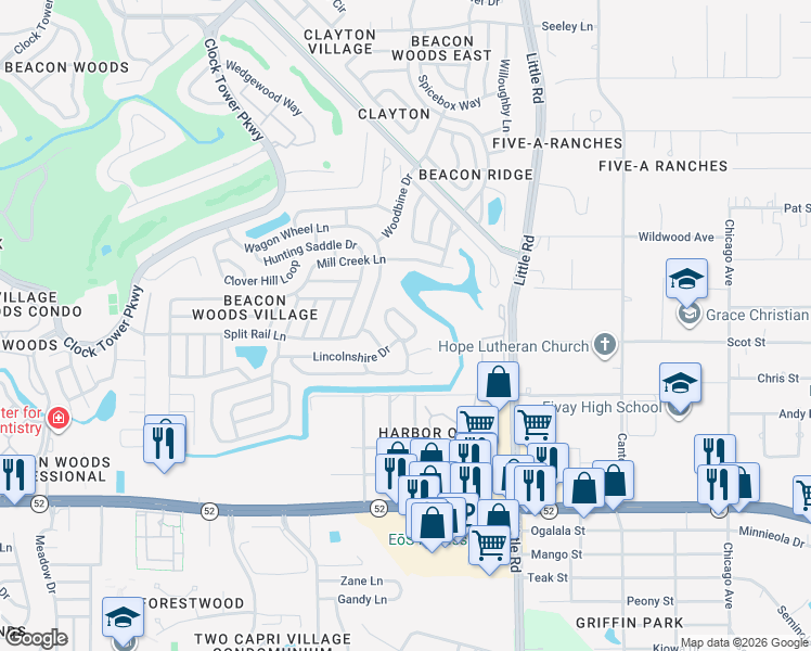 map of restaurants, bars, coffee shops, grocery stores, and more near 12414 Weatherstone Row in Hudson
