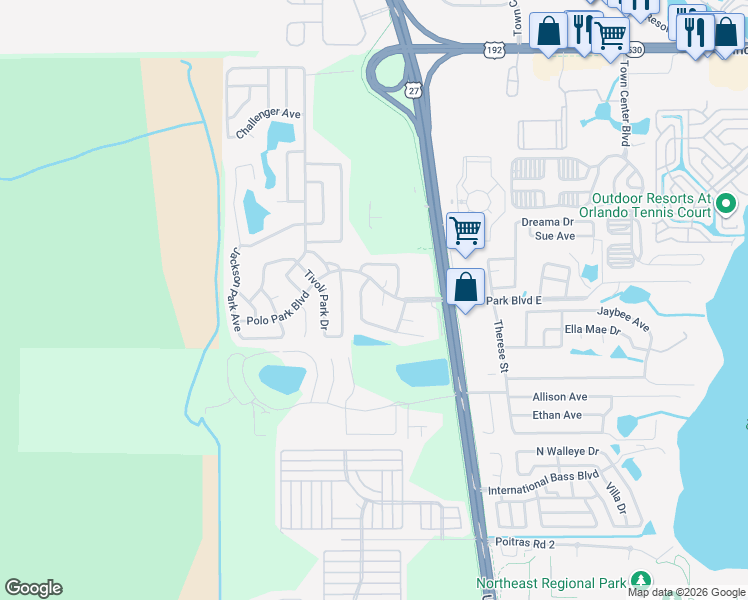 map of restaurants, bars, coffee shops, grocery stores, and more near 260 Menlo Park Avenue in Davenport