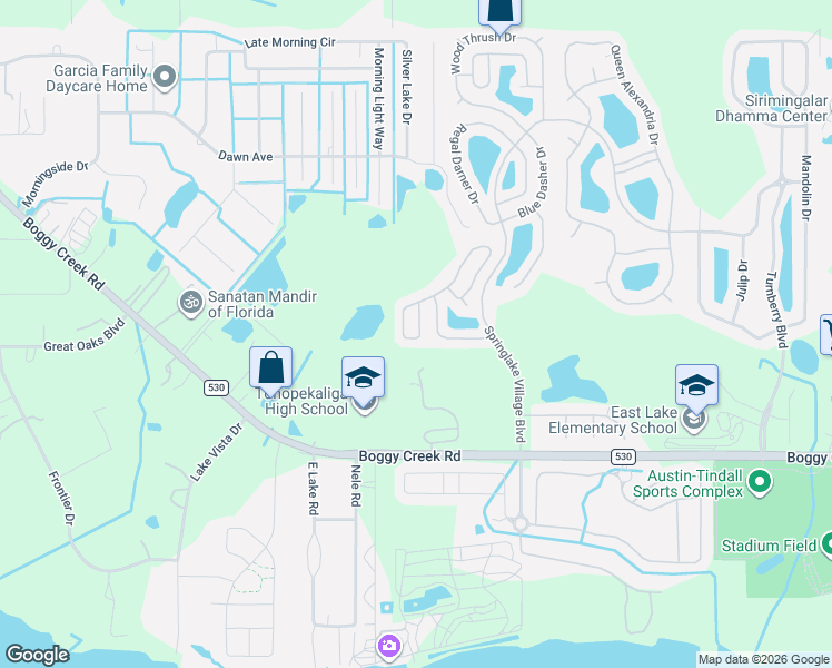 map of restaurants, bars, coffee shops, grocery stores, and more near 3023 Bay Laurel Circle South in Kissimmee