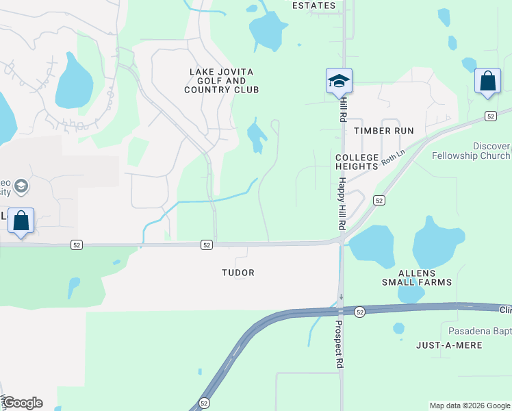 map of restaurants, bars, coffee shops, grocery stores, and more near 12387 Eastpointe Drive in Dade City