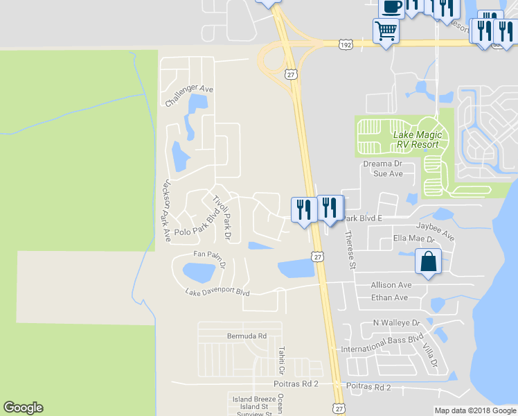 map of restaurants, bars, coffee shops, grocery stores, and more near 260 Menlo Park Avenue in Davenport