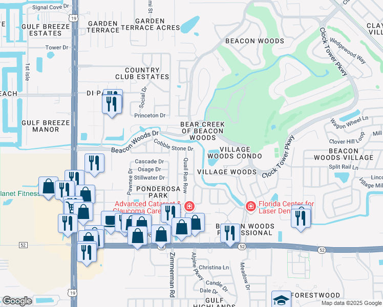 map of restaurants, bars, coffee shops, grocery stores, and more near 12409 Cobble Stone Drive in Hudson