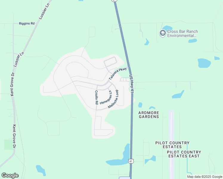 map of restaurants, bars, coffee shops, grocery stores, and more near 18944 Henequen Lane in Spring Hill